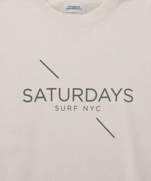 Saturdays NYC（サタデーズ ニューヨークシティ ）の「Bowery Pigment Dye Surf Sweatshirt（スウェット・メンズ・オフホワイト/ブルー/ブラック・X-SMALL/M/S/XL/L/XXL）」の4枚目の写真