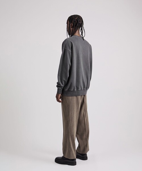 Saturdays NYC（サタデーズ ニューヨークシティ ）の「Bowery Pigment Dye Surf Sweatshirt（スウェット・メンズ・オフホワイト/ブルー/ブラック・X-SMALL/M/S/XL/L/XXL）」の11枚目の写真