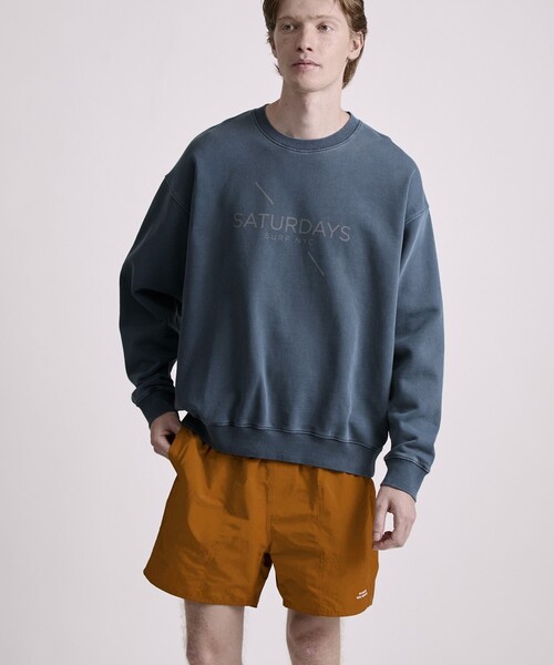 【新品タグ付き】paranoid Crewneck Bowery Pigment Dye Surf Sweatshirt（スウェット）｜Saturdays NYC