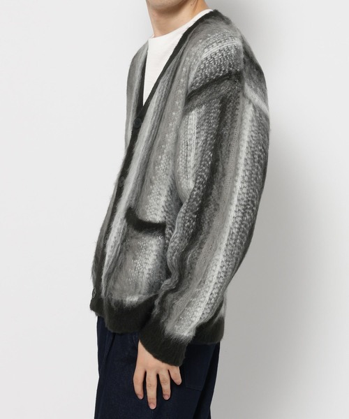 LAKOLE（ラコレ）の「柄シャギーカーディガン / 598620（カーディガン/ボレロ・メンズ・チャコール/ブラウン/グリーン/ブラック・LARGE/MEDIUM）」の6枚目の写真