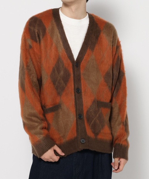 LAKOLE（ラコレ）の「柄シャギーカーディガン / 598620（カーディガン/ボレロ・メンズ・チャコール/ブラウン/グリーン/ブラック・LARGE/MEDIUM）」の7枚目の写真