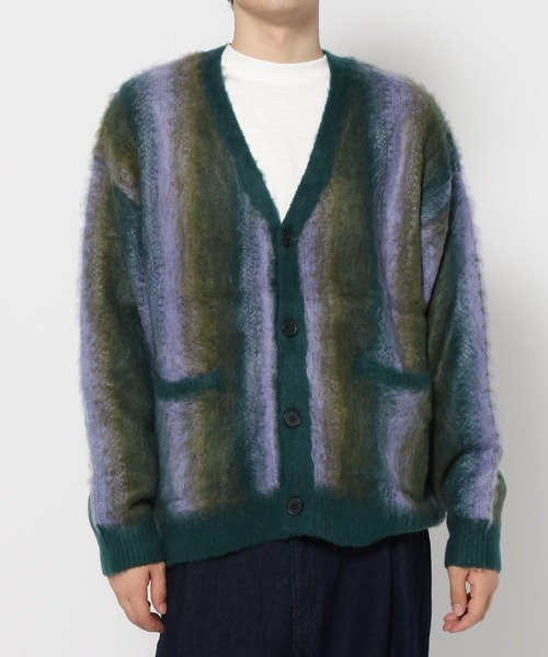 LAKOLE（ラコレ）の「柄シャギーカーディガン / 598620（カーディガン/ボレロ・メンズ・チャコール/ブラウン/グリーン/ブラック・LARGE/MEDIUM）」の8枚目の写真