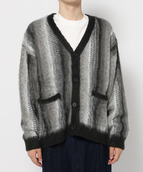 LAKOLE（ラコレ）の「柄シャギーカーディガン / 598620（カーディガン/ボレロ・メンズ・チャコール/ブラウン/グリーン/ブラック・LARGE/MEDIUM）」の9枚目の写真