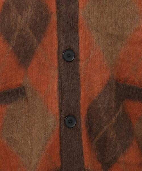 LAKOLE（ラコレ）の「柄シャギーカーディガン / 598620（カーディガン/ボレロ・メンズ・チャコール/ブラウン/グリーン/ブラック・LARGE/MEDIUM）」の19枚目の写真