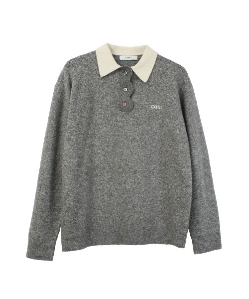 コエル（COEL）/スカラップポロニット セール】スカラップポロニット（ポロシャツ）｜COEL（コエル）の
