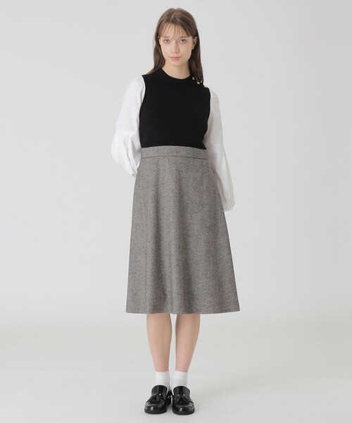 BLUE LABEL CRESTBRIDGE ドッキング ワンピース Aライン BLUE LABEL CRESTBRIDGE ドッキング ワンピース Aライン - メルカリ