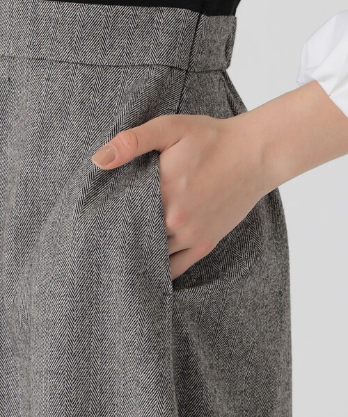 ツイードニットドッキングドレス（ワンピース）｜BLUE LABEL