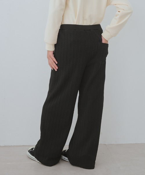 ROPE' PICNIC(ロペピクニック)の「【KIDS/キッズ】裏ベロアケーブルフレアパンツ(その他パンツ・キッズ・ブラック/サックスブルー・120/130/140/150)」の8枚目の写真