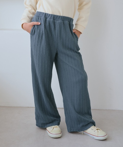ROPE' PICNIC(ロペピクニック)の「【KIDS/キッズ】裏ベロアケーブルフレアパンツ(その他パンツ・キッズ・ブラック/サックスブルー・120/130/140/150)」の11枚目の写真