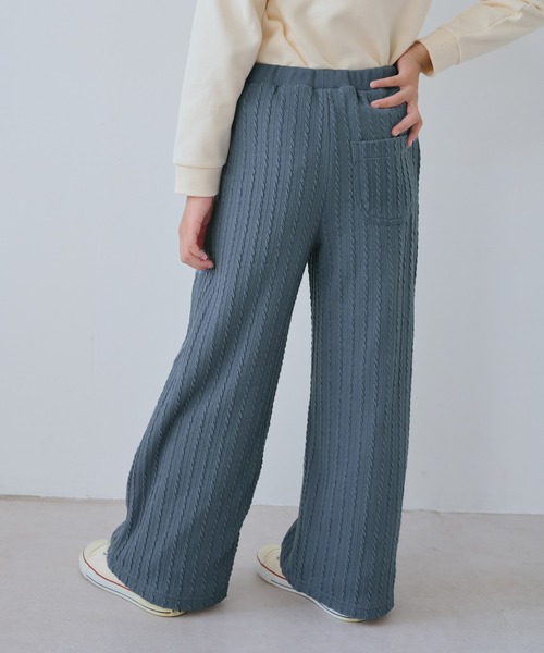 ROPE' PICNIC(ロペピクニック)の「【KIDS/キッズ】裏ベロアケーブルフレアパンツ(その他パンツ・キッズ・ブラック/サックスブルー・120/130/140/150)」の12枚目の写真