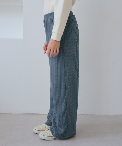 ROPE' PICNIC(ロペピクニック)の「【KIDS/キッズ】裏ベロアケーブルフレアパンツ(その他パンツ・キッズ・ブラック/サックスブルー・120/130/140/150)」の14枚目の写真