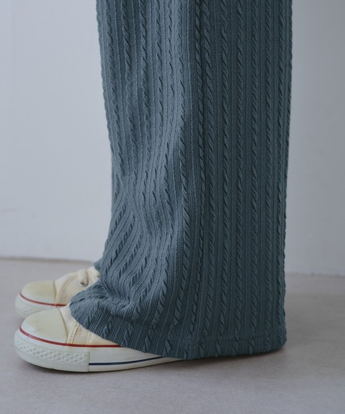 ROPE' PICNIC(ロペピクニック)の「【KIDS/キッズ】裏ベロアケーブルフレアパンツ(その他パンツ・キッズ・ブラック/サックスブルー・120/130/140/150)」の18枚目の写真