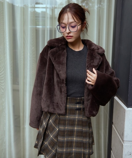 AND COUTURE(アンドクチュール)の「チェックミニスカート(スカート・レディース・グレー系その他/ブラウン系その他/ブラック系その他・MEDIUM/SMALL)」の11枚目の写真