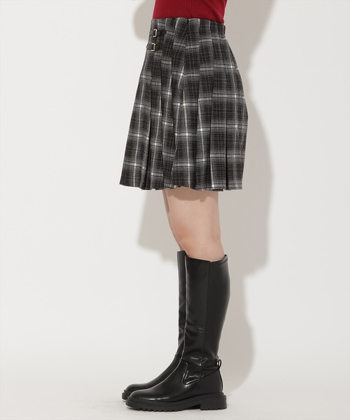 AND COUTURE(アンドクチュール)の「チェックミニスカート(スカート・レディース・グレー系その他/ブラウン系その他/ブラック系その他・MEDIUM/SMALL)」の5枚目の写真
