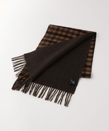 A DAY IN THE LIFE UNITED ARROWS(アデイインザライフユナイテッドアローズ)のウール ソリッド×チェック リバーシブルマフラー<A DAY IN THE LIFE>(マフラー)