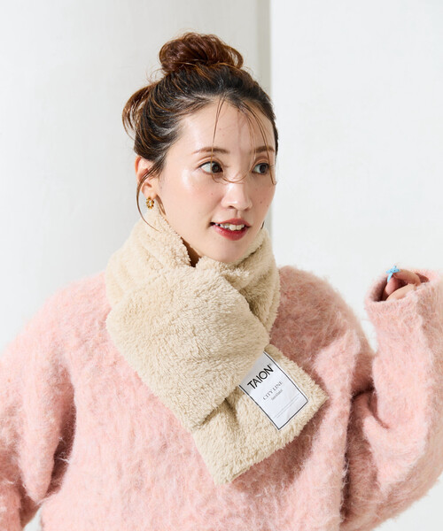 セール】限定展開 TAION/タイオン CITY REVERSIBLE DOWN SCARF/シティ