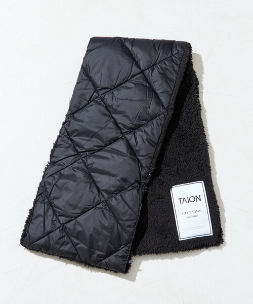 FREAK'S STORE(フリークスストア)の「限定展開 TAION/タイオン CITY REVERSIBLE DOWN SCARF/シティ リバーシブル ダウン スカーフ (ダウン・ボア)(マフラー・レディース・ブラック/オリーブ/オフホワイト・ONE SIZE)」の22枚目の写真