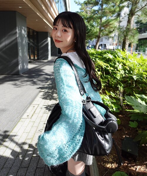 yamada企画/WEB限定/】シアーモヘアライクタグニット（ニット/セーター