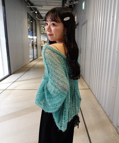 kastane シアーモヘアライクタグニット yamada企画/WEB限定/】シアーモヘアライクタグニット（ニット/セーター