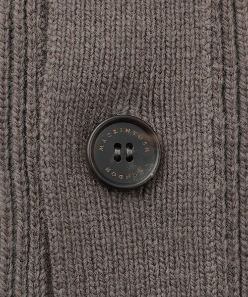 MACKINTOSH LONDON（マッキントッシュ ロンドン）の「7G両畔ハイネックカーディガン（カーディガン/ボレロ・メンズ・ブラック/グレー系その他・XL/L/M）」の9枚目の写真