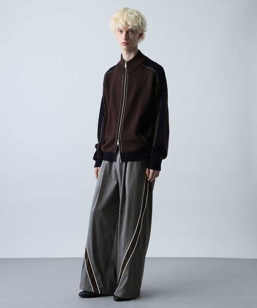 HARE（ハレ）の「3Dラインストライプパンツ(HARE)（その他パンツ・メンズ・グレー/ネイビー・SMALL/MEDIUM）」の20枚目の写真