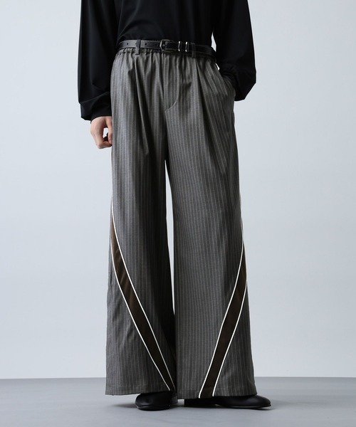 HARE（ハレ）の「3Dラインストライプパンツ(HARE)（その他パンツ・メンズ・グレー/ネイビー・SMALL/MEDIUM）」の6枚目の写真
