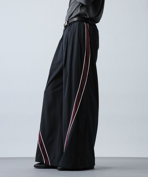 HARE（ハレ）の「3Dラインストライプパンツ(HARE)（その他パンツ・メンズ・グレー/ネイビー・SMALL/MEDIUM）」の7枚目の写真