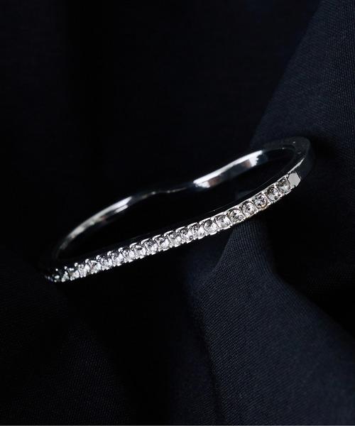 loni(ロニ)の「Bijou Double Ring(リング・レディース・シルバー/ゴールド・FREE)」の2枚目の写真