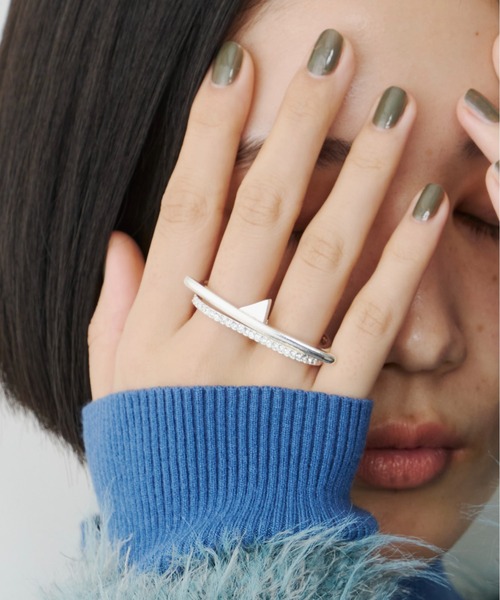 loni(ロニ)の「Bijou Double Ring(リング・レディース・シルバー/ゴールド・FREE)」の14枚目の写真