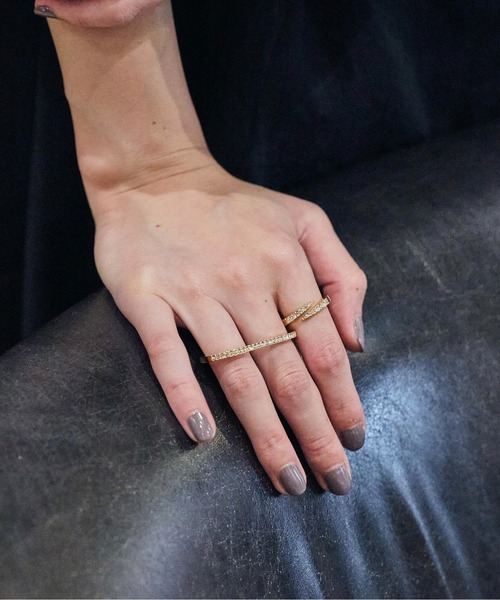 loni(ロニ)の「Bijou Double Ring(リング・レディース・シルバー/ゴールド・FREE)」の9枚目の写真