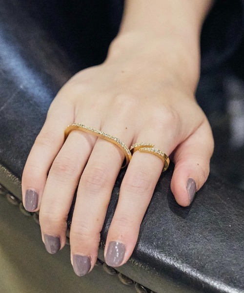 loni(ロニ)の「Bijou Double Ring(リング・レディース・シルバー/ゴールド・FREE)」の10枚目の写真
