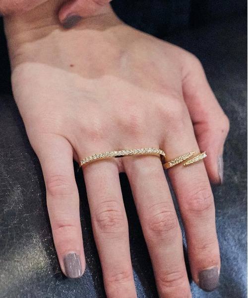 loni(ロニ)の「Bijou Double Ring(リング・レディース・シルバー/ゴールド・FREE)」の11枚目の写真
