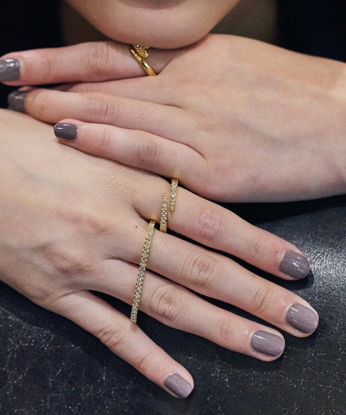 loni(ロニ)の「Bijou Double Ring(リング・レディース・シルバー/ゴールド・FREE)」の8枚目の写真