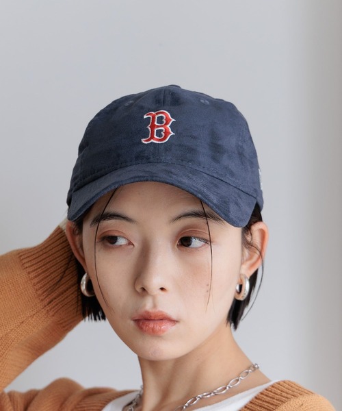 NEW ERA（ニューエラ）の「【NEW ERA（ニューエラ）】/FSUEDE 920CAP（キャップ・レディース・オレンジ系その他6/ベージュ/ネイビー・FREE）」の2枚目の写真