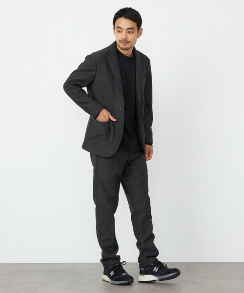 エドウィン（EDWIN）/デニスラ ルーミーテーパード ツイード スラックス ビジネス セール】EDWIN エドウィン デニスラ ルーミーテーパード ツイード