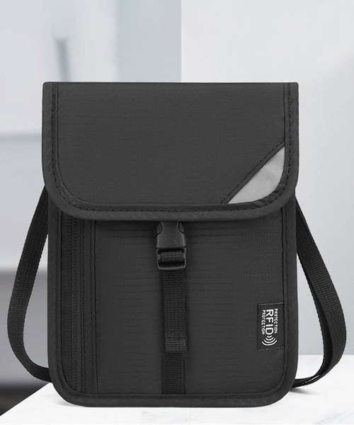 CALIFORNIA OUTFITTERS（カリフォルニア アウトフィッターズ）の「10D24-KR マルチパスポートケース 旅行 携帯用（パスポートケース・メンズ・ブラック/グレー・ONESIZE）」の3枚目の写真