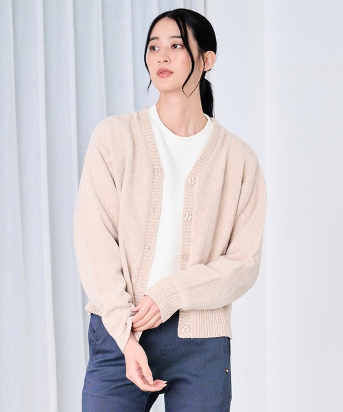 Arnold Palmer（アーノルドパーマー）の「モールニット カーディガン（カーディガン/ボレロ・レディース・テラコッタ/ブラック/ベージュ・S/L/M）」の13枚目の写真