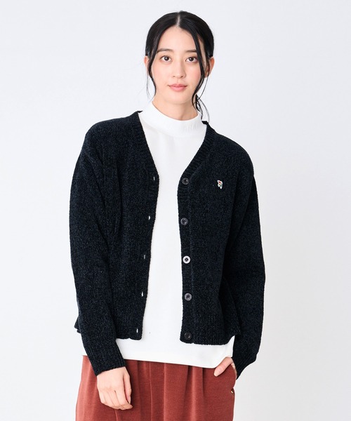 Arnold Palmer（アーノルドパーマー）の「モールニット カーディガン（カーディガン/ボレロ・レディース・テラコッタ/ブラック/ベージュ・S/L/M）」の9枚目の写真