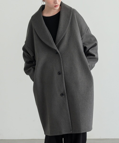 Sillage ウール コート charcoal grey WOOL COAT Sillage ウール コート charcoal grey WOOL COAT 【公式通販】