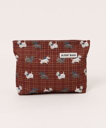 ammy.（エイミードット）の「【 ammy. / エイミードット 】 タータンチェック dog ミニ ポーチ（ポーチ）」