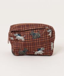 ammy.（エイミードット）の「【 ammy. / エイミードット 】 タータンチェック dog ミニ ポーチ（ポーチ）」