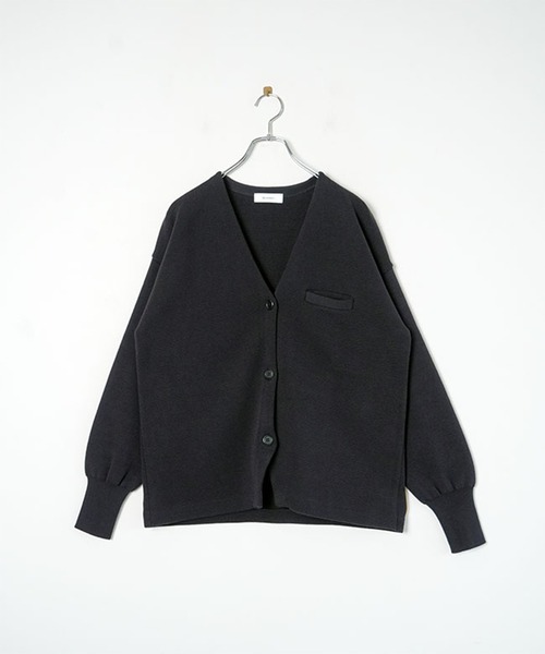 SOLAMONAT(ソラモナ) ウエハースニット ノーカラージャケット ウエハースニット ノーカラージャケット（ノーカラージャケット