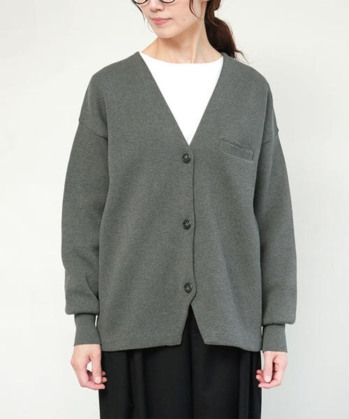 ウエハースニット ノーカラージャケット（ノーカラージャケット