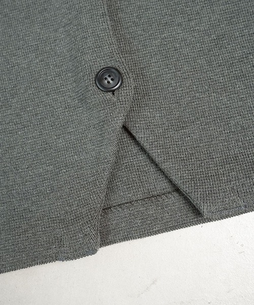 ウエハースニット ノーカラージャケット（ノーカラージャケット