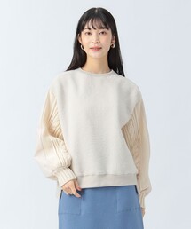 BEAMS HEART | 異素材 ボア プルオーバー(Tシャツ/カットソー)