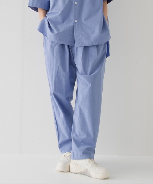 RYU(リュー)の「Omi-zarashi easy slacks(その他パンツ・メンズ・サックスブルー/スミクロ・1/3/4)」の1枚目の写真