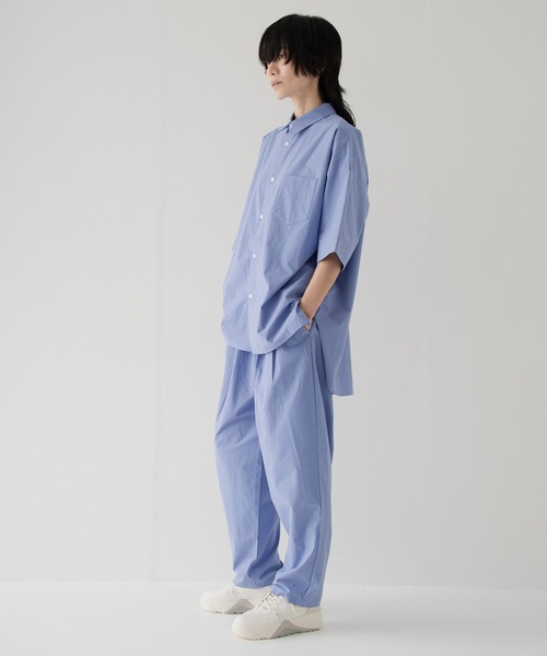 RYU(リュー)の「Omi-zarashi easy slacks(その他パンツ・メンズ・サックスブルー/スミクロ・1/3/4)」の18枚目の写真