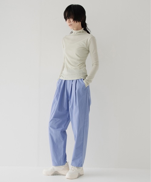 RYU(リュー)の「Omi-zarashi easy slacks(その他パンツ・メンズ・サックスブルー/スミクロ・1/3/4)」の13枚目の写真