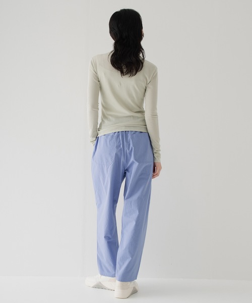 RYU(リュー)の「Omi-zarashi easy slacks(その他パンツ・メンズ・サックスブルー/スミクロ・1/3/4)」の15枚目の写真
