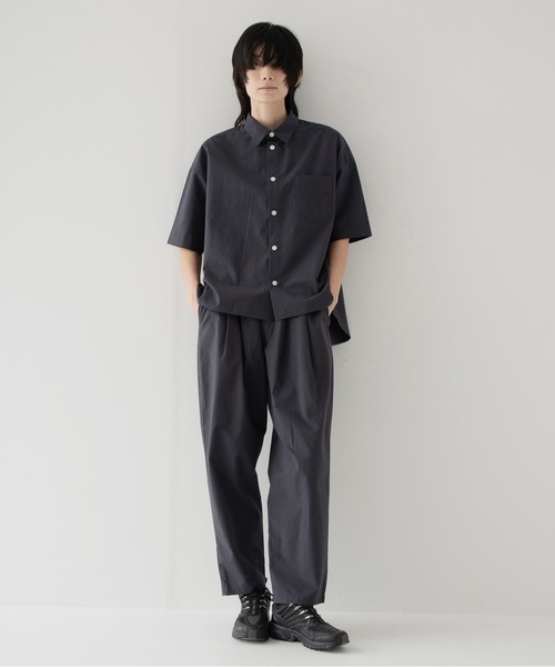 RYU(リュー)の「Omi-zarashi easy slacks(その他パンツ・メンズ・サックスブルー/スミクロ・1/3/4)」の16枚目の写真